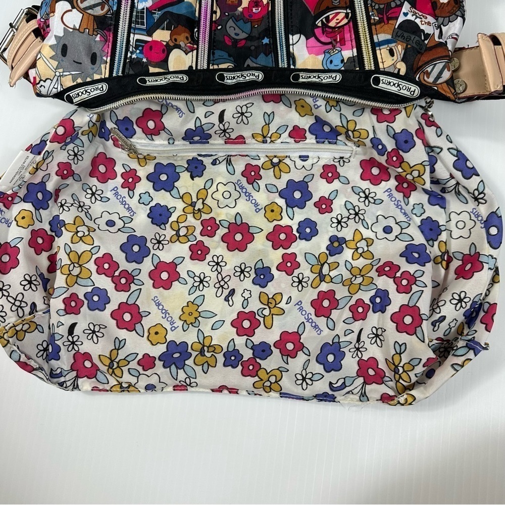 ProSports Purse Bag  Colorful Illustrated (TokiDoki inspired) Zippers Adjustable - Picture 9 of 14
